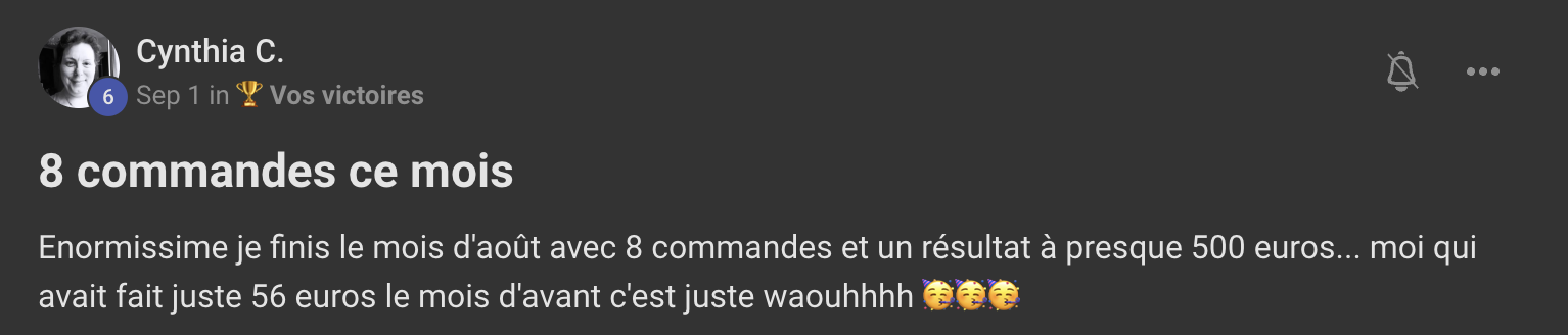 Victoire de Cynthia