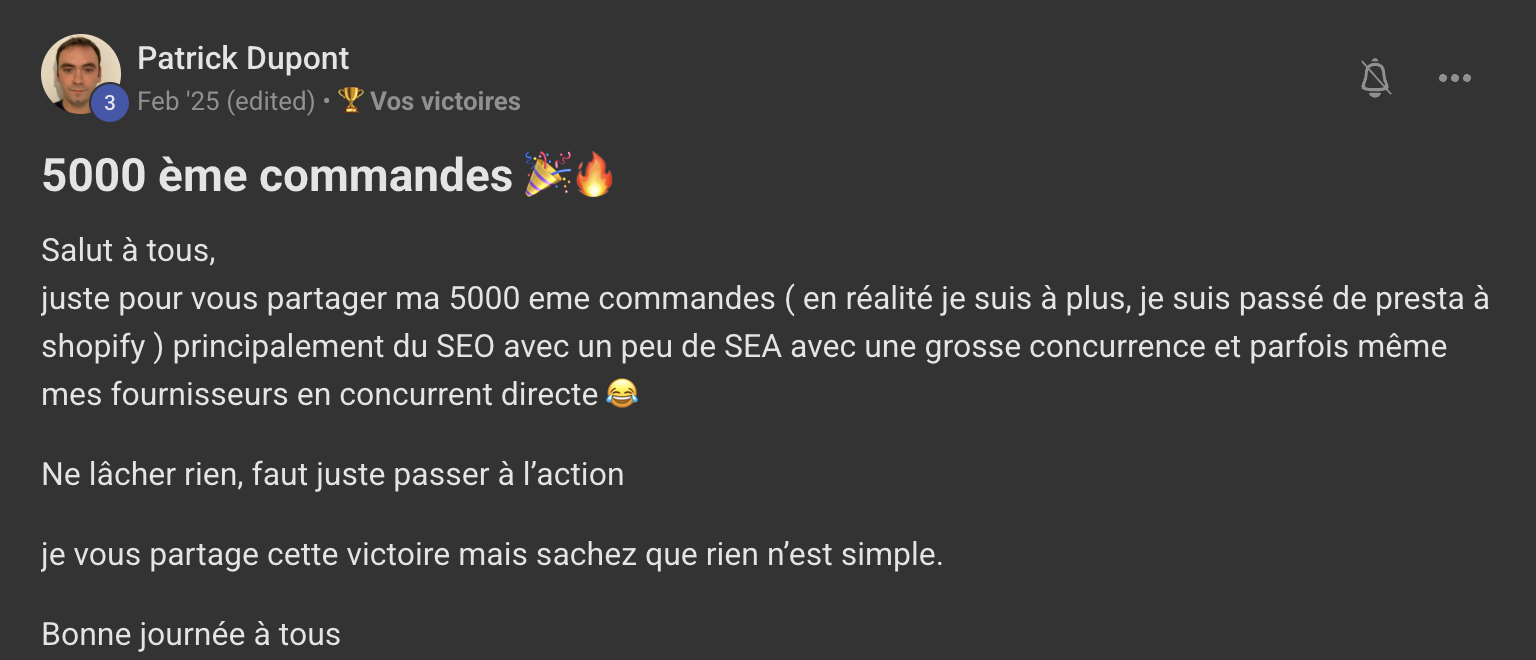 Victoire de Patrick